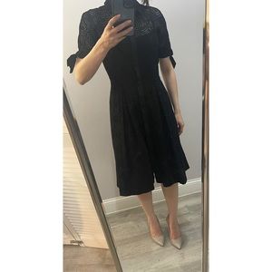 Teri Jon Black Shirt Dress Size 0-2